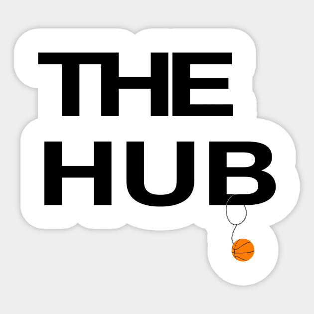 The Hub Black Font Sticker by TBNMedia